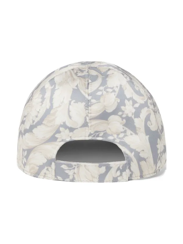 Versace Kids Barocco-print Baseball Cap | Grey | FARFETCH display picture 1
