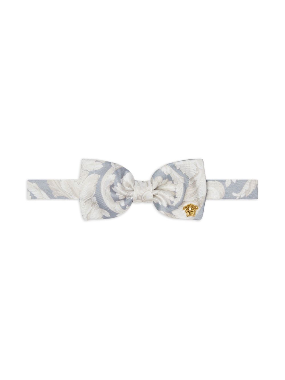 Versace Kids Barocco-print bow tie - Grey