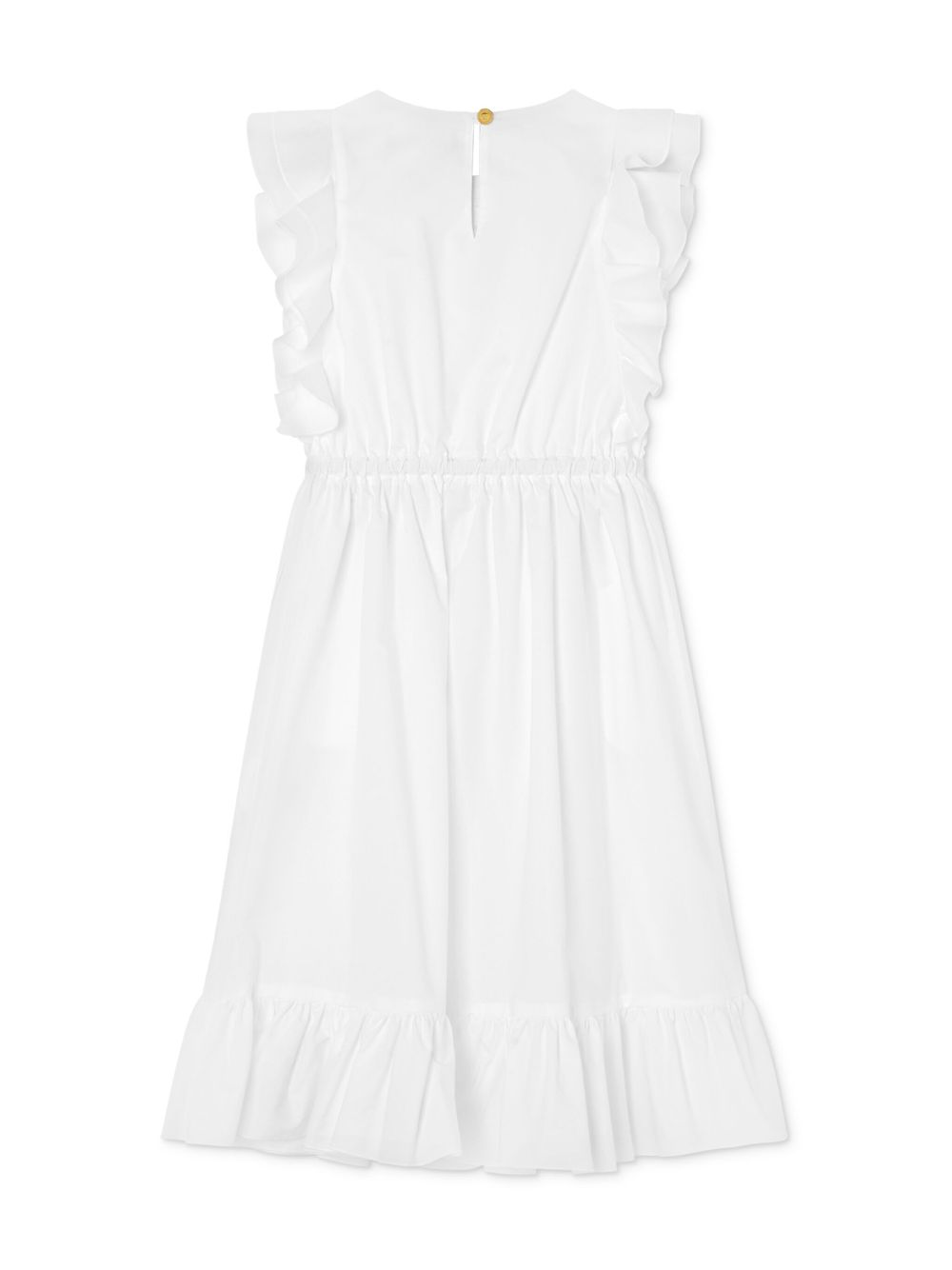 Versace Kids Milano Stamp midi dress - Wit