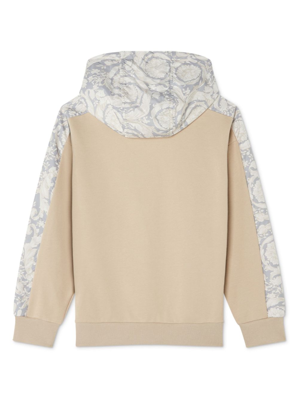 Versace Kids Barocco-motif hoodie - Beige