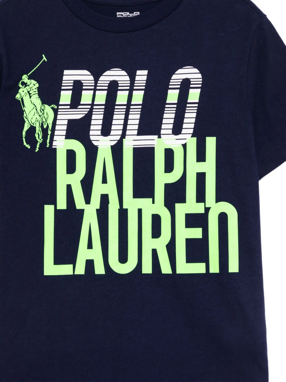 POLO RALPH LAUREN KIDS T-shirt met logoprint Blauw