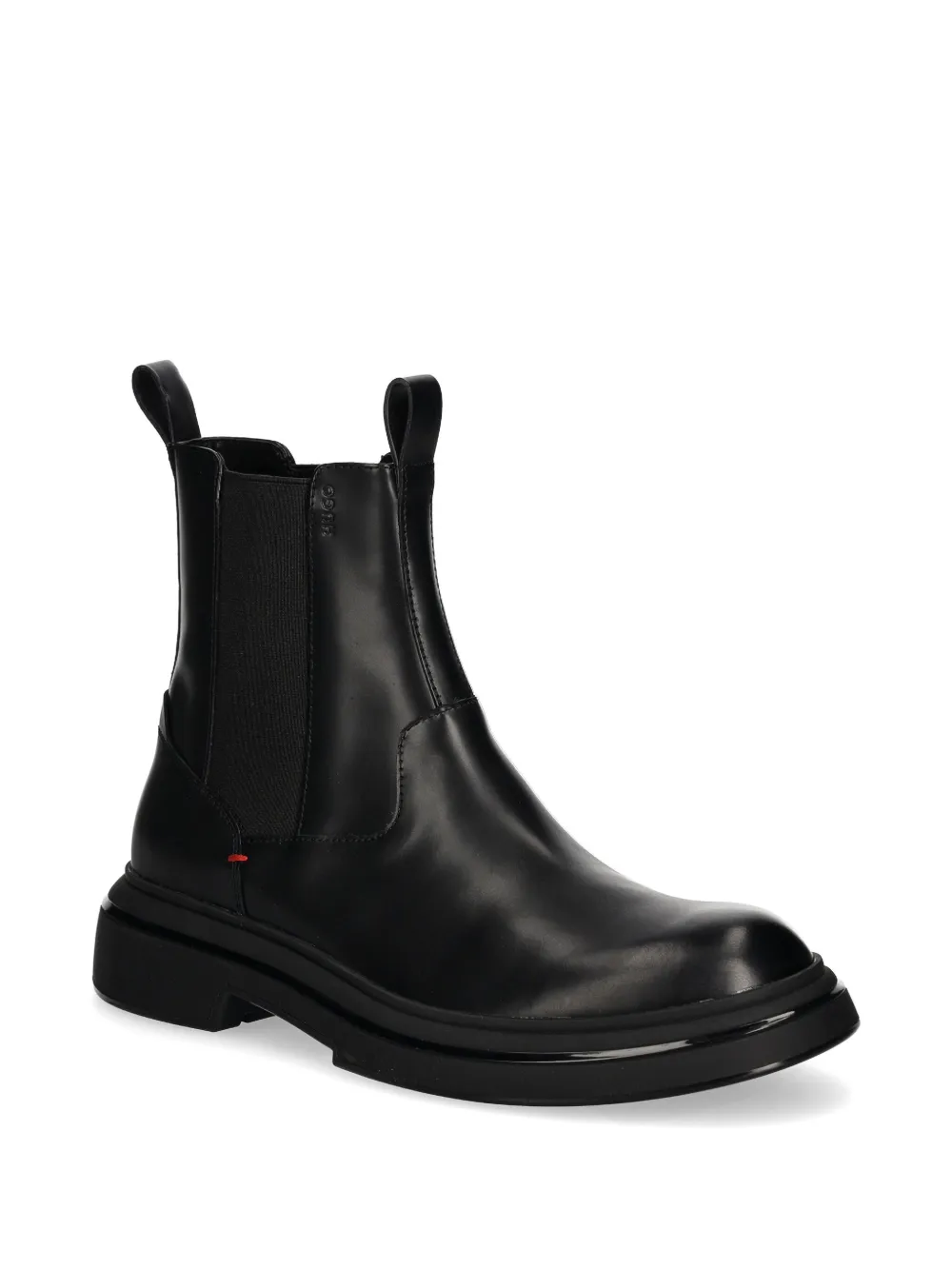 HUGO leather boots - Zwart