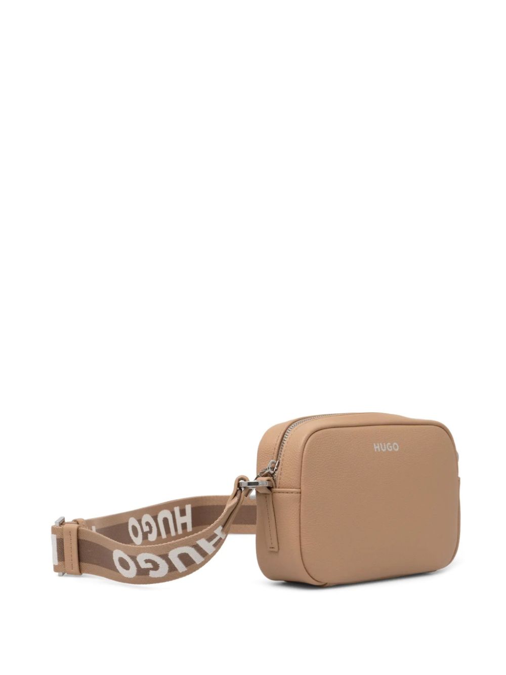 HUGO logo-stamp cross body bag - Bruin