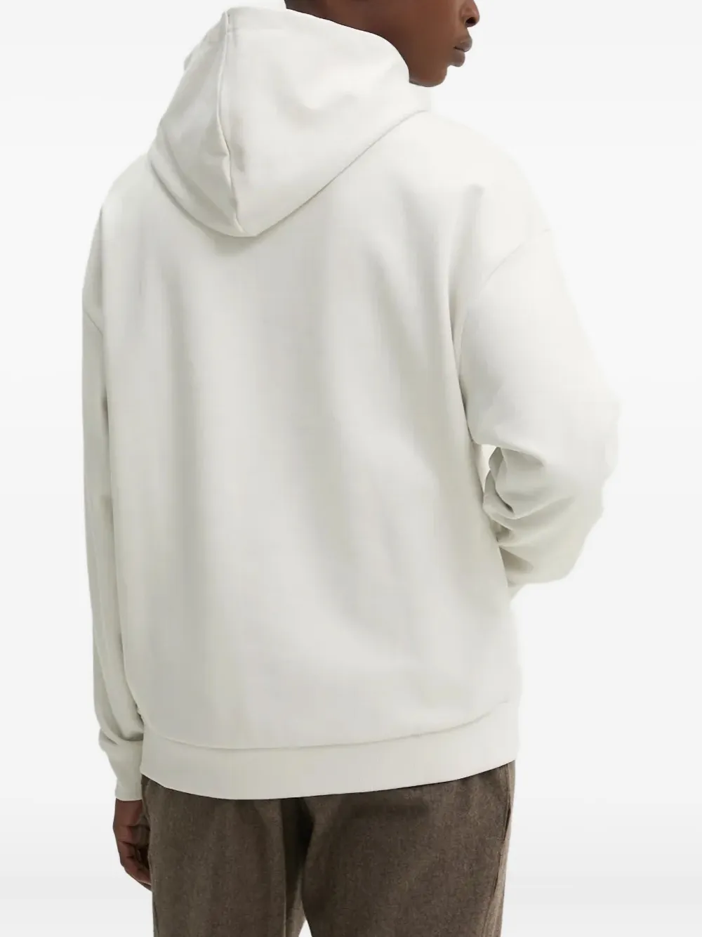 Hugo Boss Logo-embossed Hooded Hoodie In Animal Print