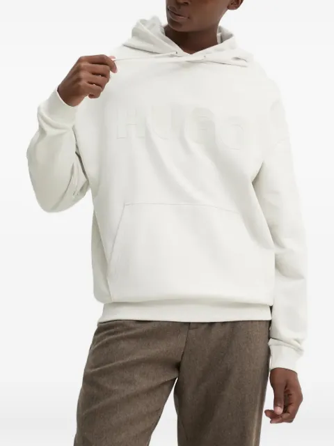 HUGO hoodie con logo en relieve