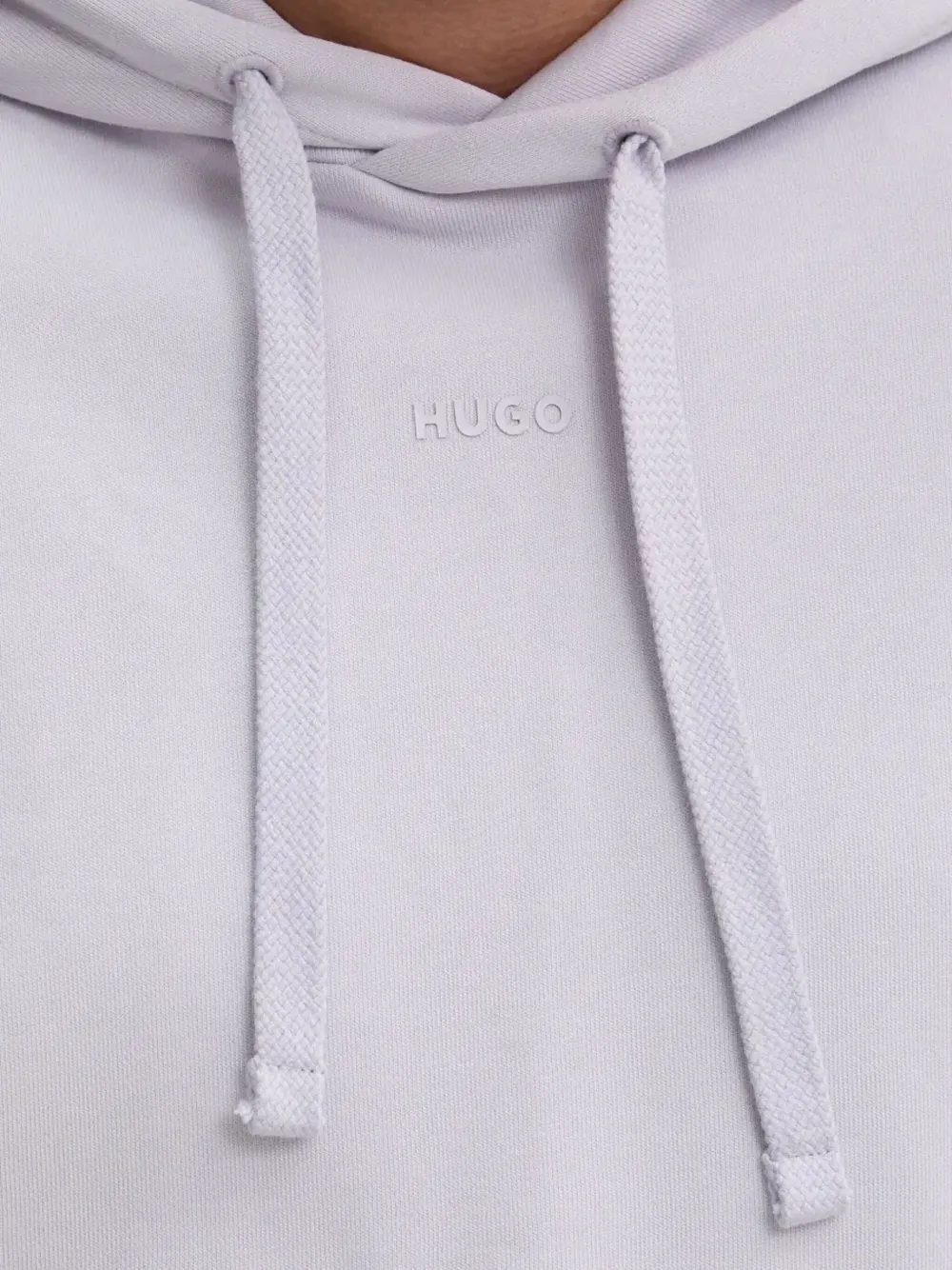 Hugo Boss Drawstring Hoodie In Purple