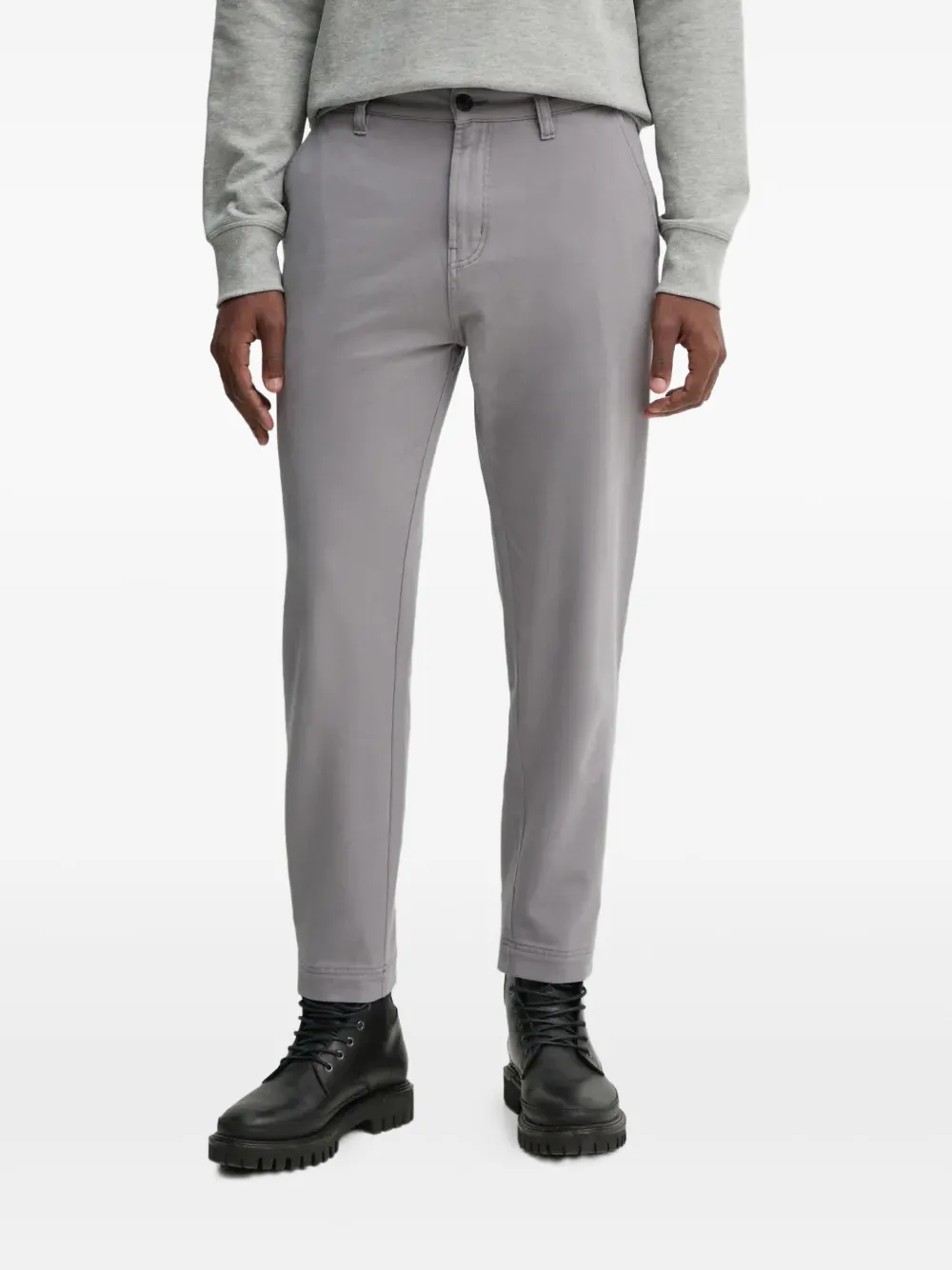 HUGO logo-patch trousers | Grey | Image 1
