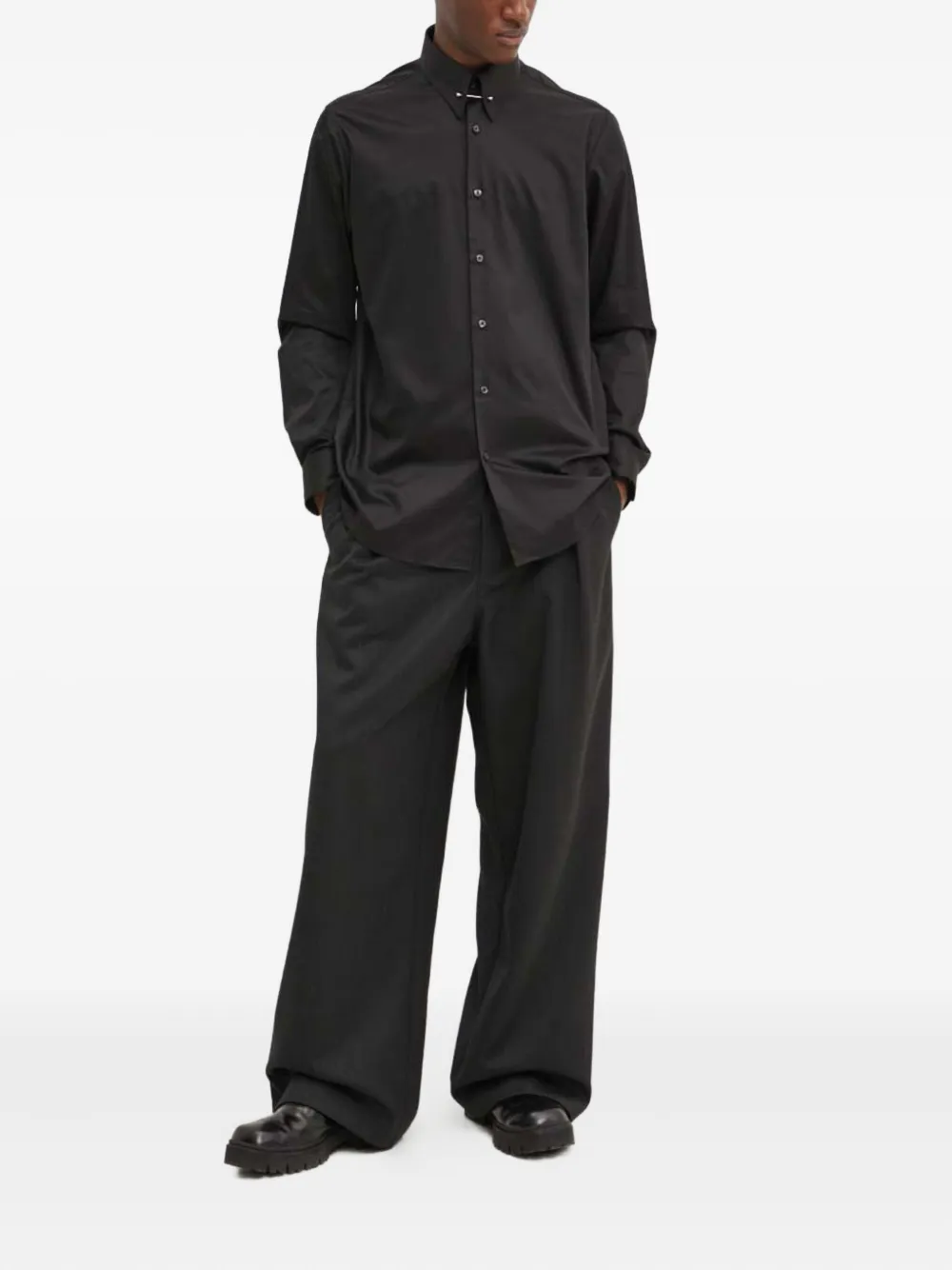 HUGO buttoned collar-bar shirt | Image 2
