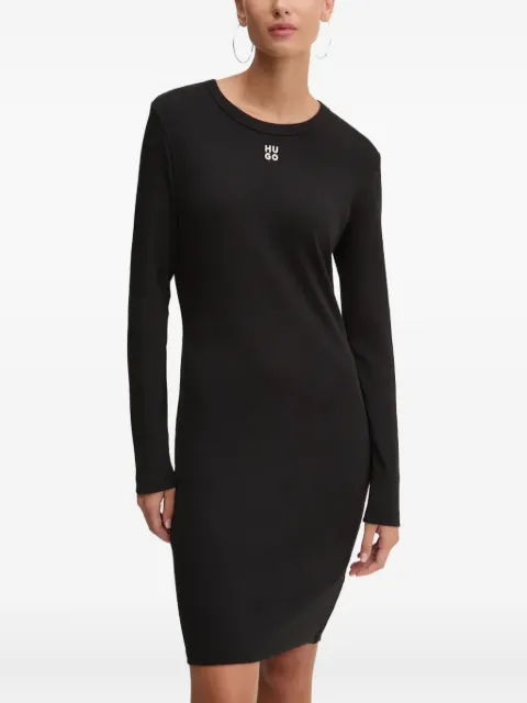 HUGO logo- embroidery dress