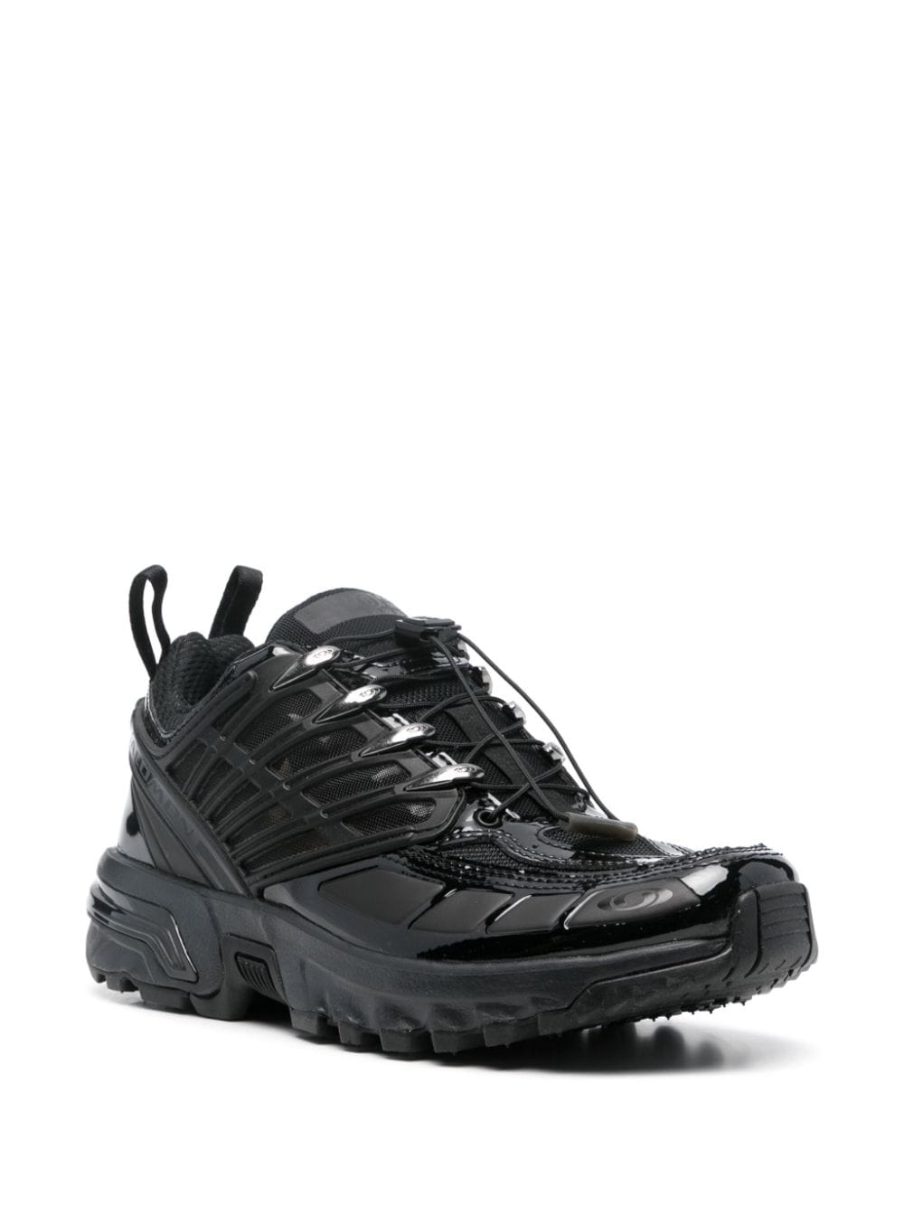 Shop Mm6 Maison Margiela X Salomon Panelled Sneakers In Black