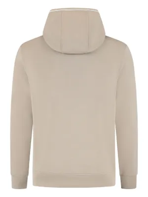 【EMPORIO ARMANI】 Men's Letter Embroidery Hoodie ★ Beige Emporio Armani Hoodies, male, Beige, Size: M Jacquard