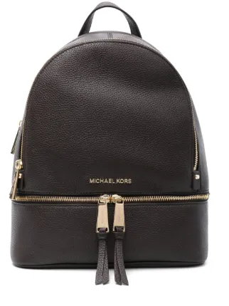 Michael Kors Medium Rhea Backpack | Brown | FARFETCH UK