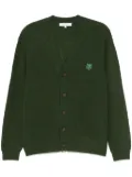 Maison Kitsuné Fox-patch cardigan - Green