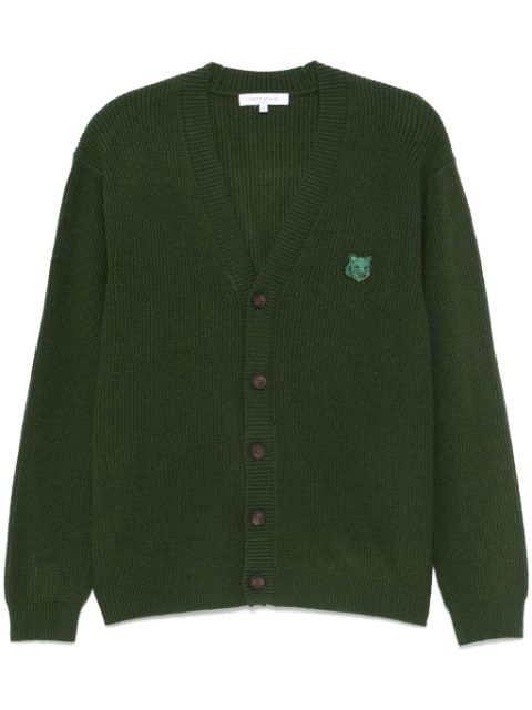 Maison Kitsune Fox-patch cardigan Men