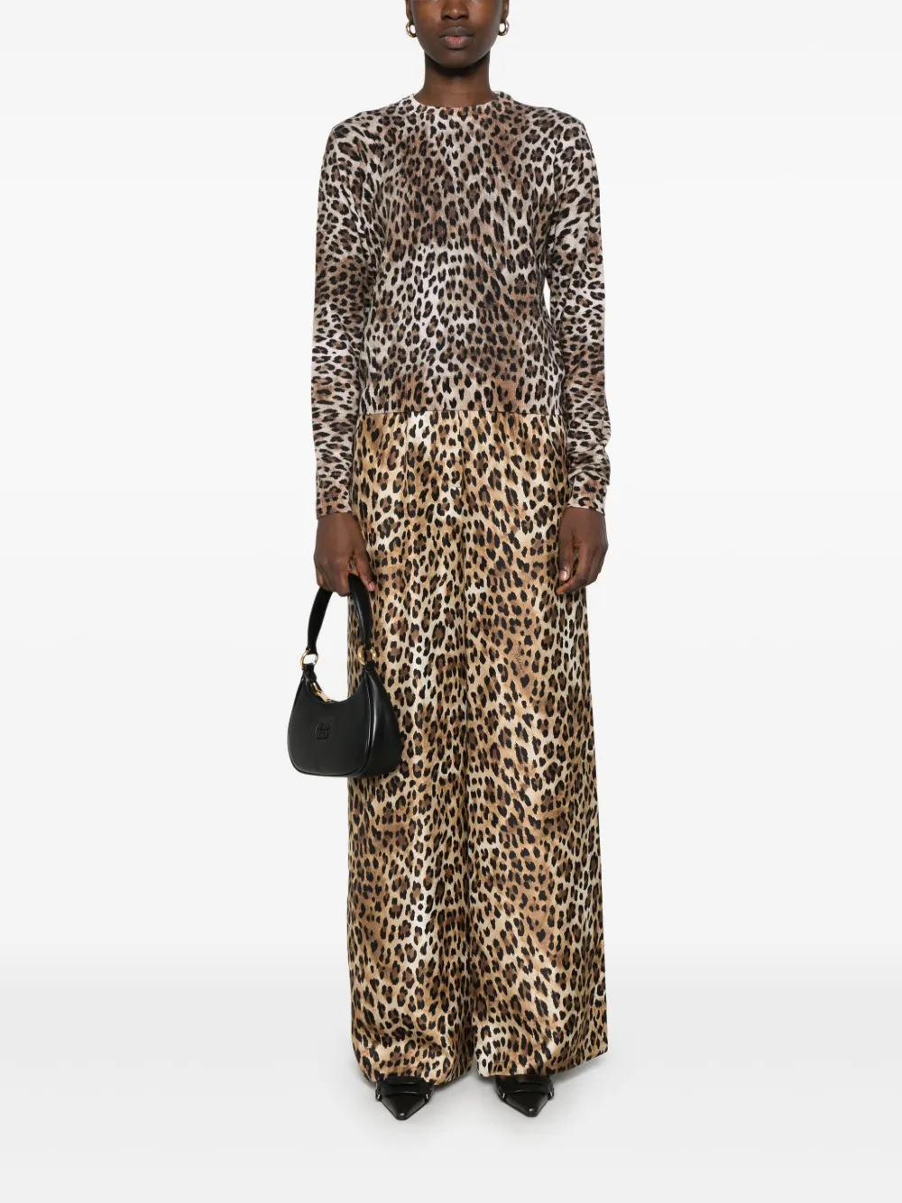 Moschino Blazer met luipaardprint - Bruin