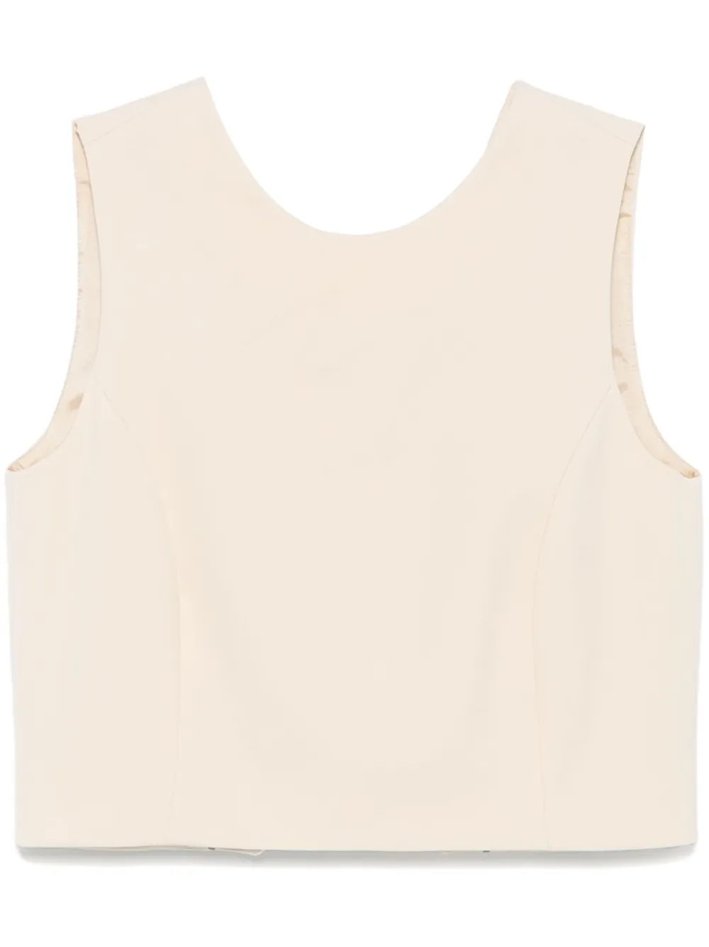 Federica Tosi Twill gilet Beige