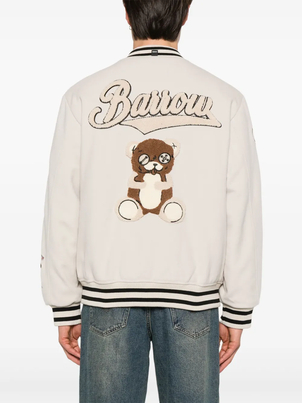 BARROW College jack met borduurwerk Beige