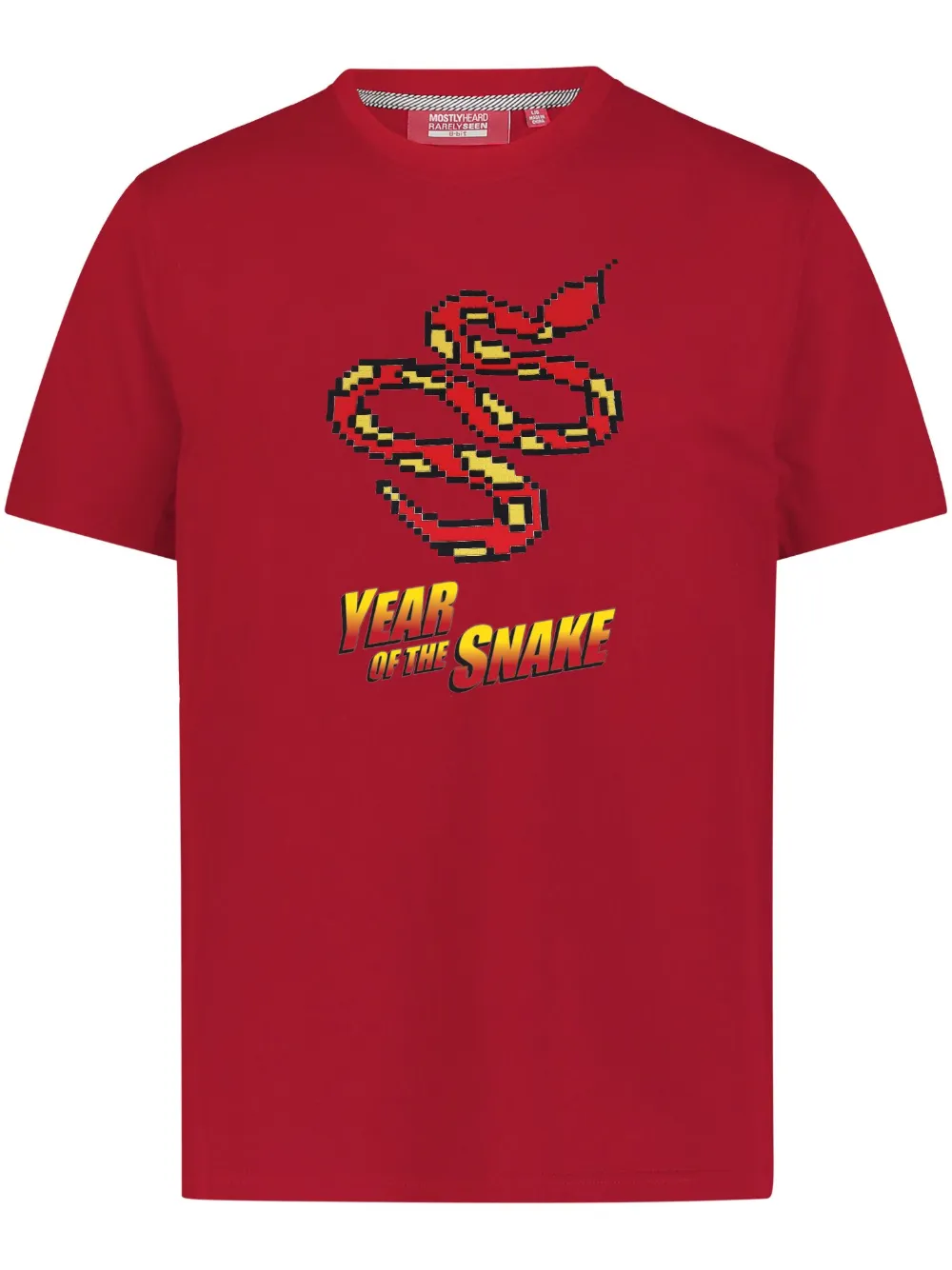 Mostly Heard Rarely Seen 8-Bit t-shirt Year of the Snake en coton | rouge | Image 1