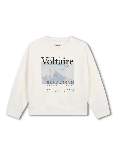 Zadig & Voltaire Kids logo-print sweatshirt