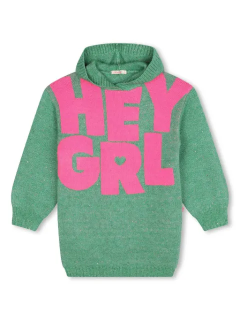 Billieblush slogan-print dress