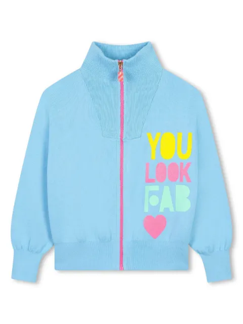 Billieblush Cardigan mit Slogan-Print