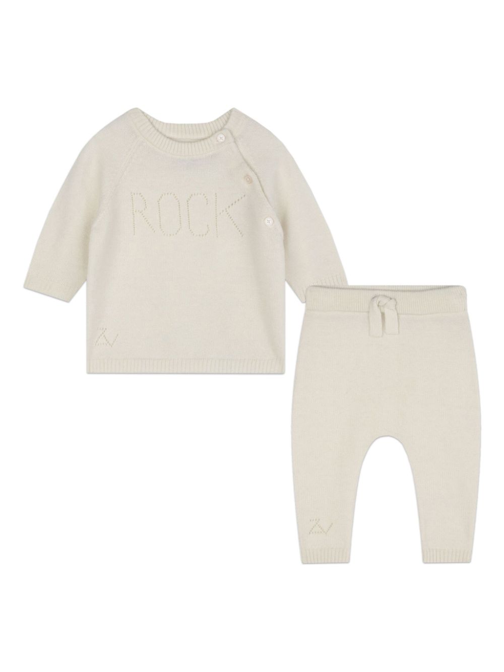 Zadig & Voltaire Kids long-sleeved trousers set - Neutrals