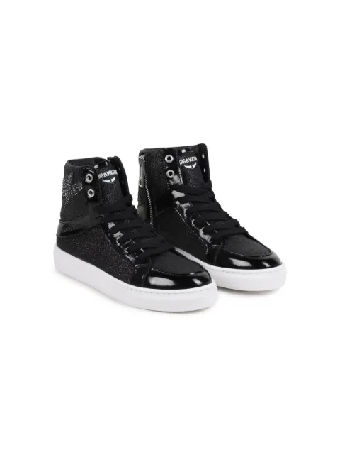 Zadig & Voltaire Kids glitter sneakers