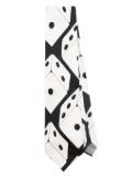 Moschino Pre-Owned 2000s dice-print tie - White