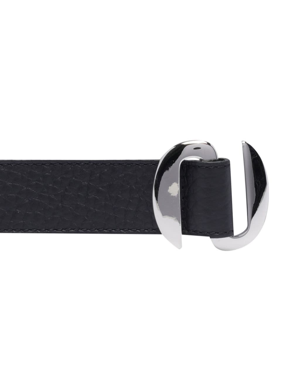 Shop Orciani Leather Belt In Black