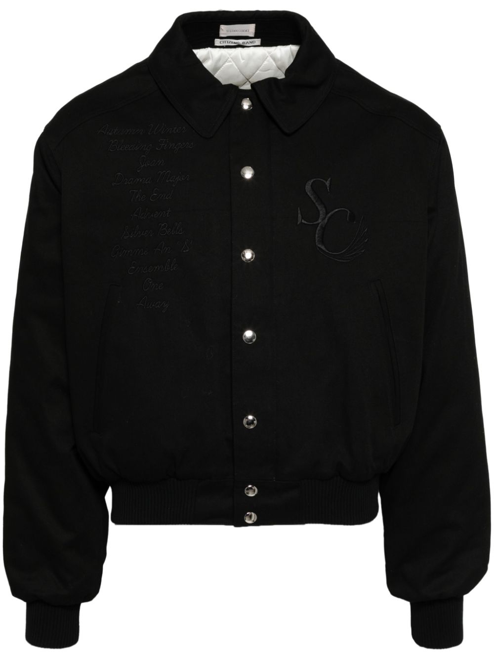 Stefan Cooke souvenir bomber jacket – Black