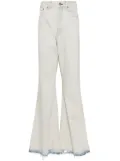 Junya Watanabe MAN flared jeans - Blue