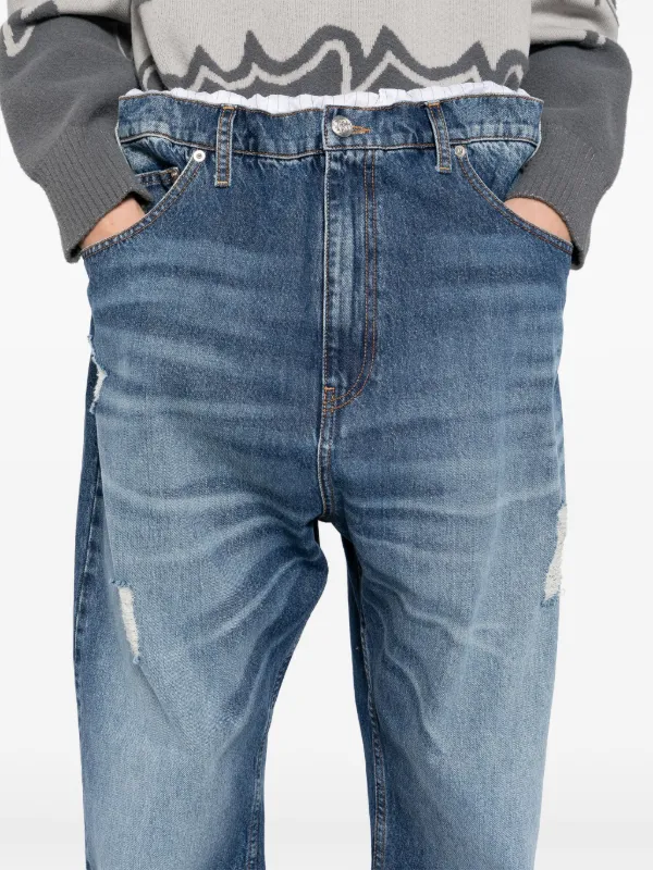 BLUEMARBLE トロンプルイユ ジーンズ | ブルー | FARFETCH JP