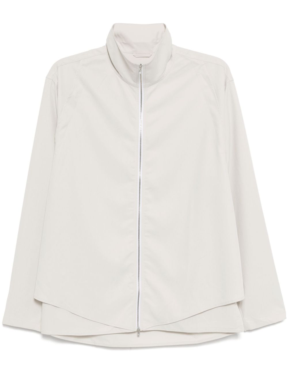 Shop Jiyongkim Zip-up Shirt In Neutrals