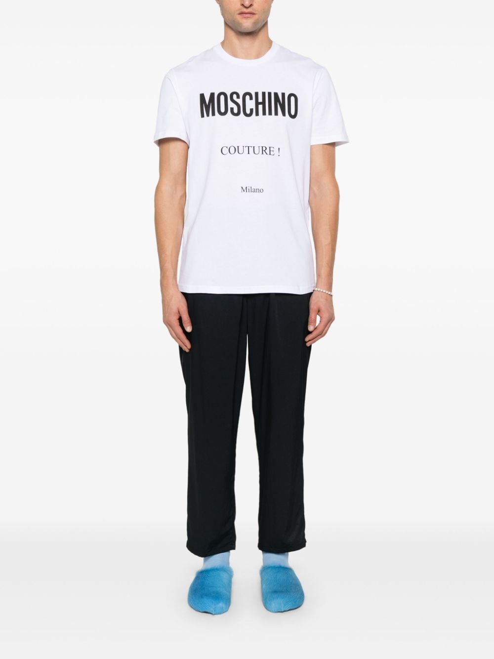 Moschino logo-print T-shirt - Wit