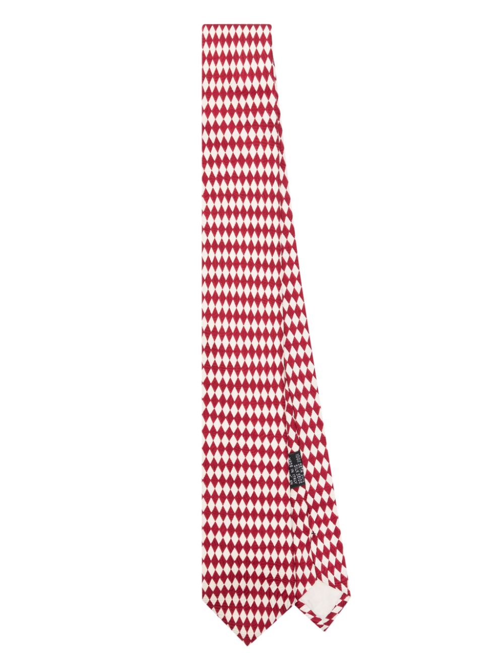 Dolce & Gabbana Pre-Owned 2000s diamond-jacquard tie - Red