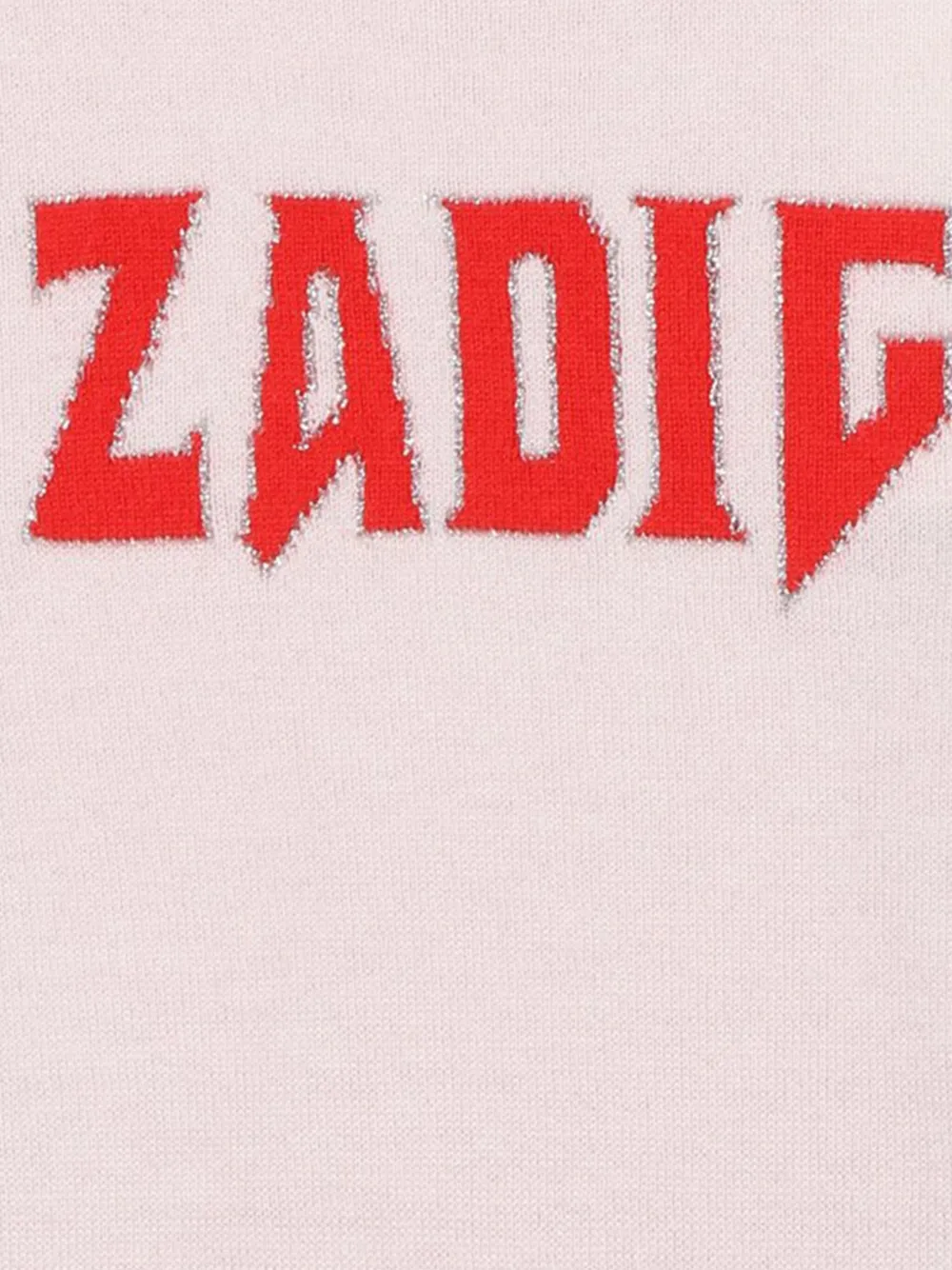 Zadig & Voltaire Kids Trui met intarsia logo Roze