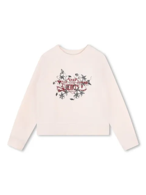 Zadig & Voltaire Kids hearts-print sweatshirt