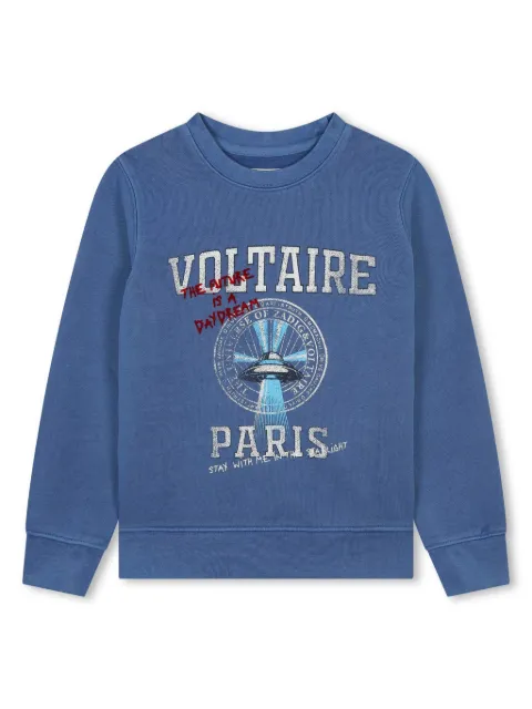 Zadig & Voltaire Kids سويت شيرت بشعار الماركة