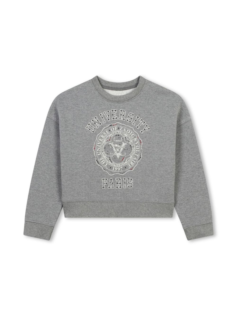 Zadig & Voltaire Kids logo-print sweatshirt - Grey