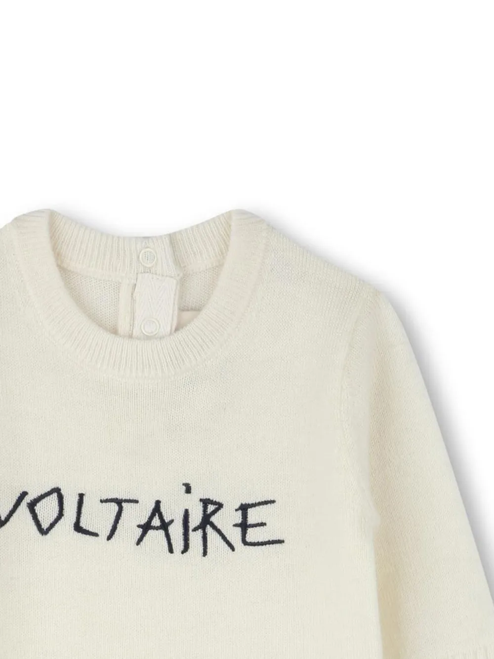 Zadig & Voltaire Kids Romper met geborduurd logo Beige