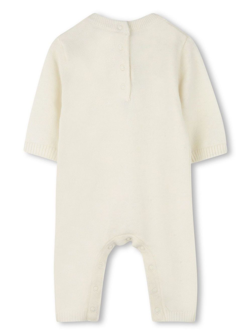 Zadig & Voltaire Kids logo-embroidered romper - Neutrals