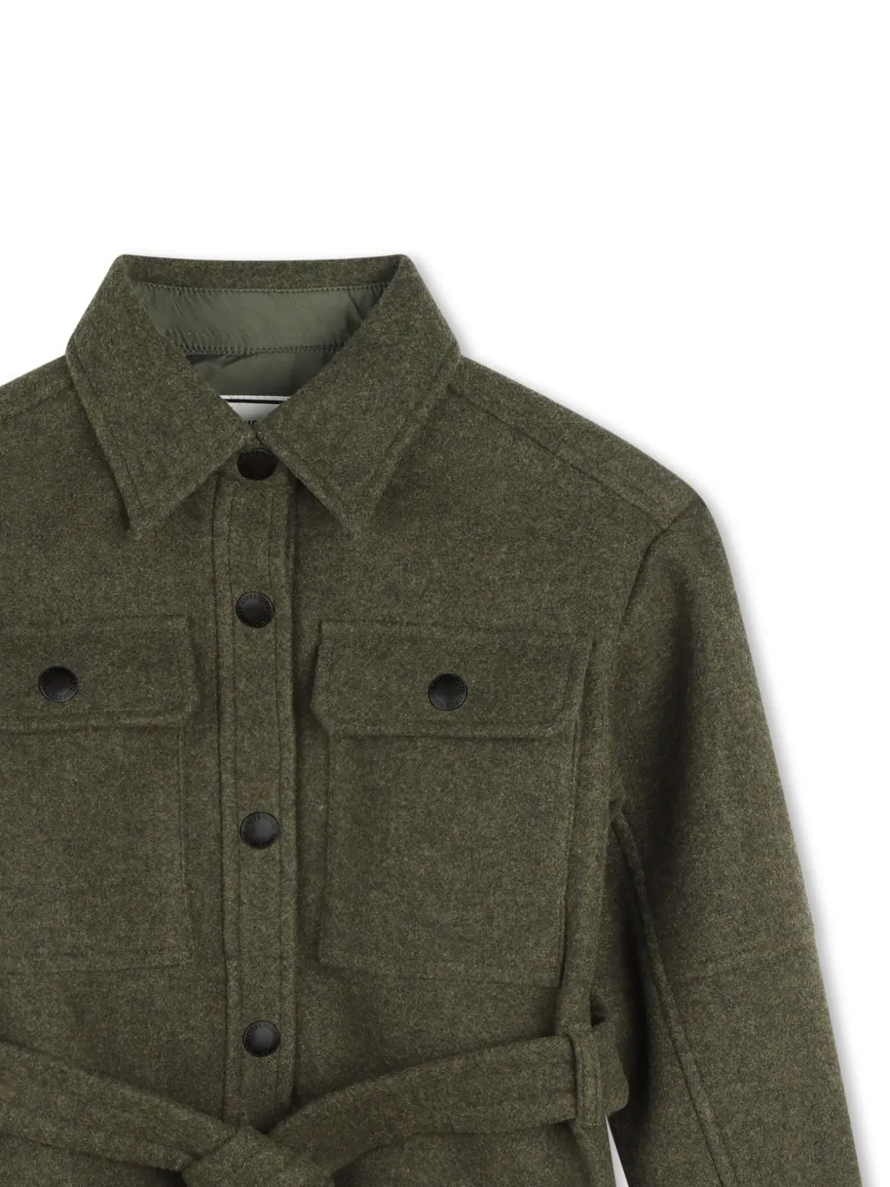 Zadig & Voltaire Kids Shirtjack met geborduurd logo Groen
