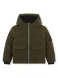 Zadig & Voltaire Kids logo-patch puffer jacket - Green