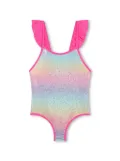 Billieblush V-back swimsuit - Pink