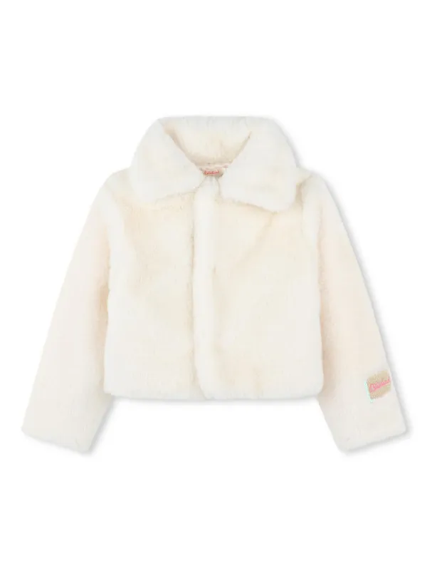 Billieblush faux-shearling Coat White FARFETCH PH