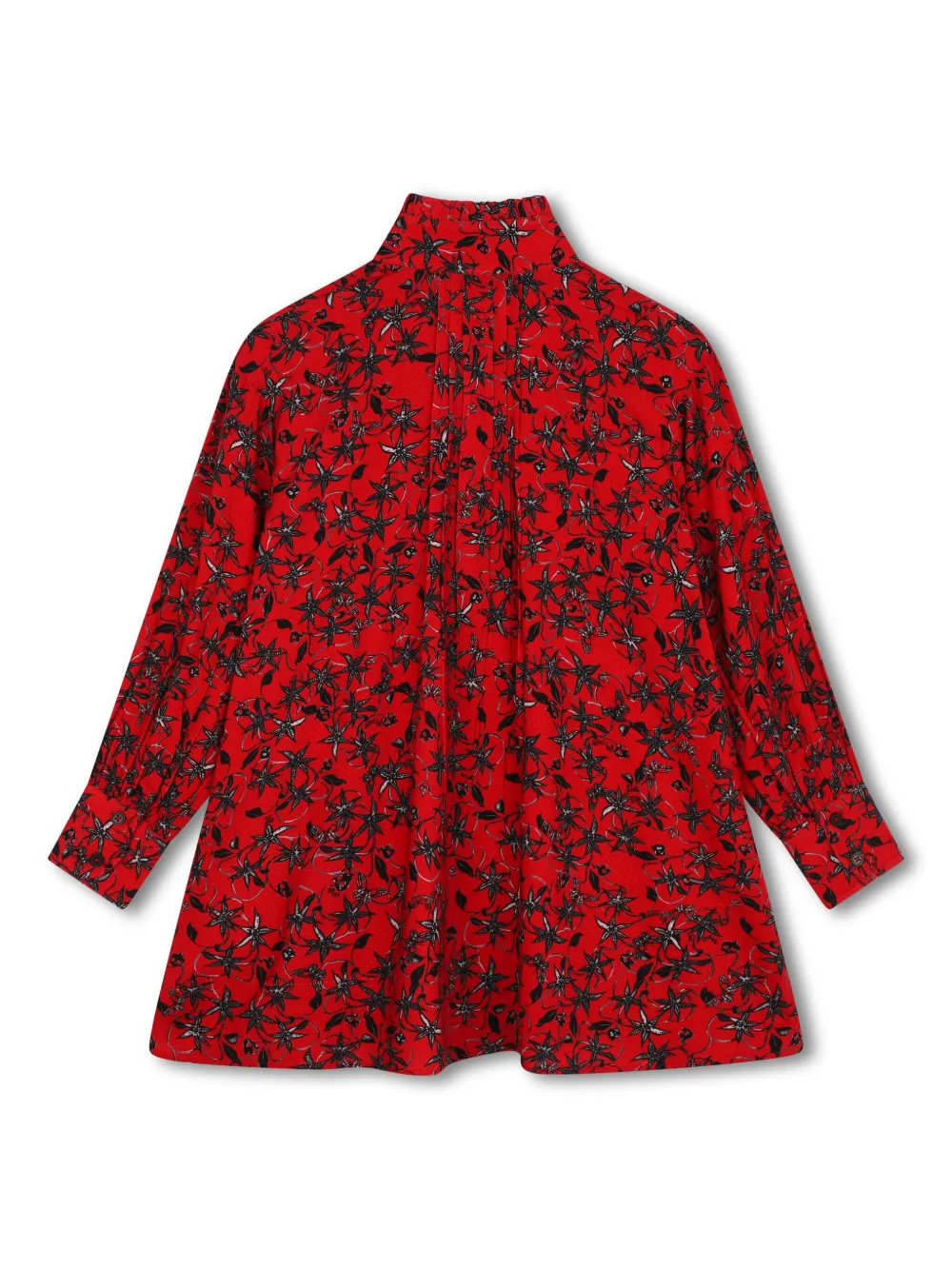 zadig&voltairekids Zadig & Voltaire Kids shirtjurk met bloemenprint - Rood