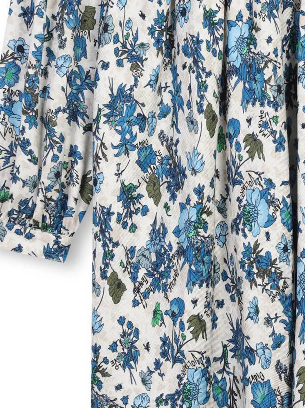 Zadig & Voltaire Kids Jurk met bloemenprint Wit
