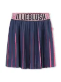 Billieblush logo pleated skirt - Blue