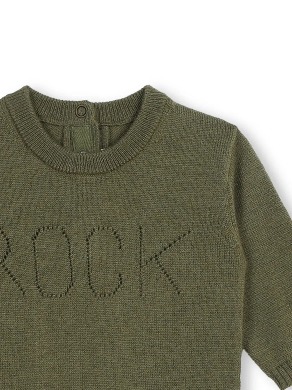 Zadig & Voltaire Kids Rock geperforeerde romper Groen