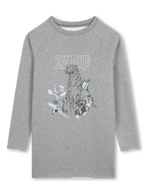 Zadig & Voltaire Kids leopard print mini dress